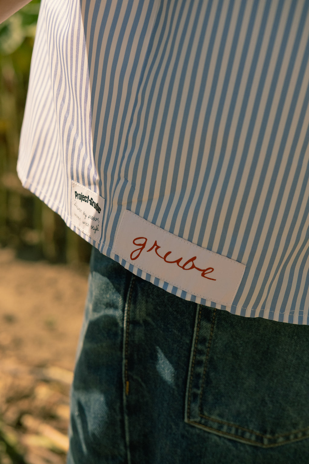 Grube - Stripe Shirt Blue