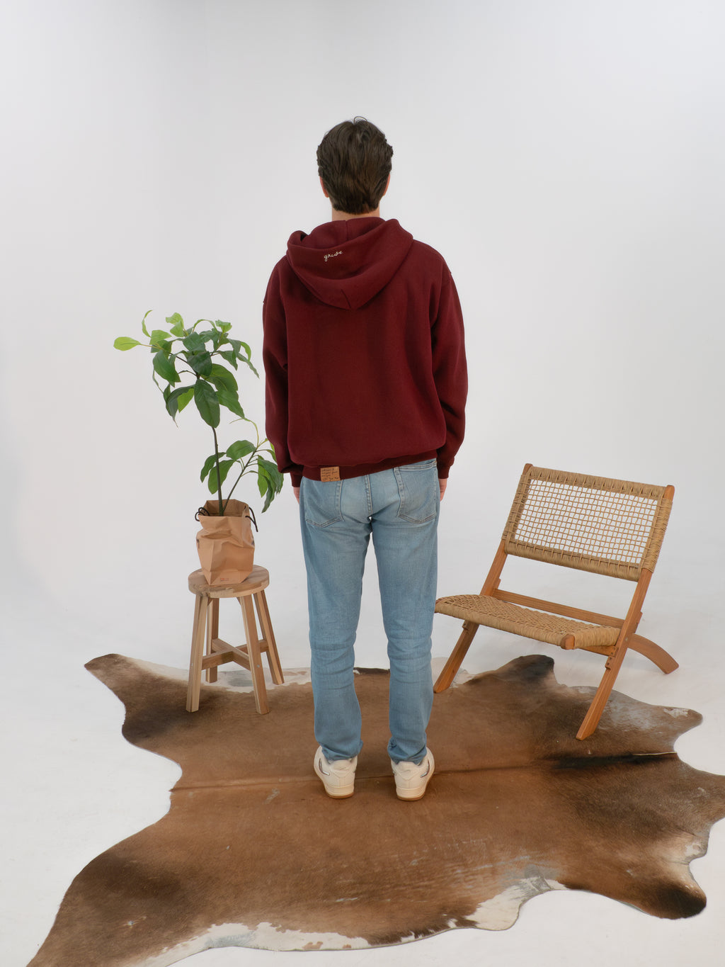 Grube "Joggers and zip up - Bordeaux red"