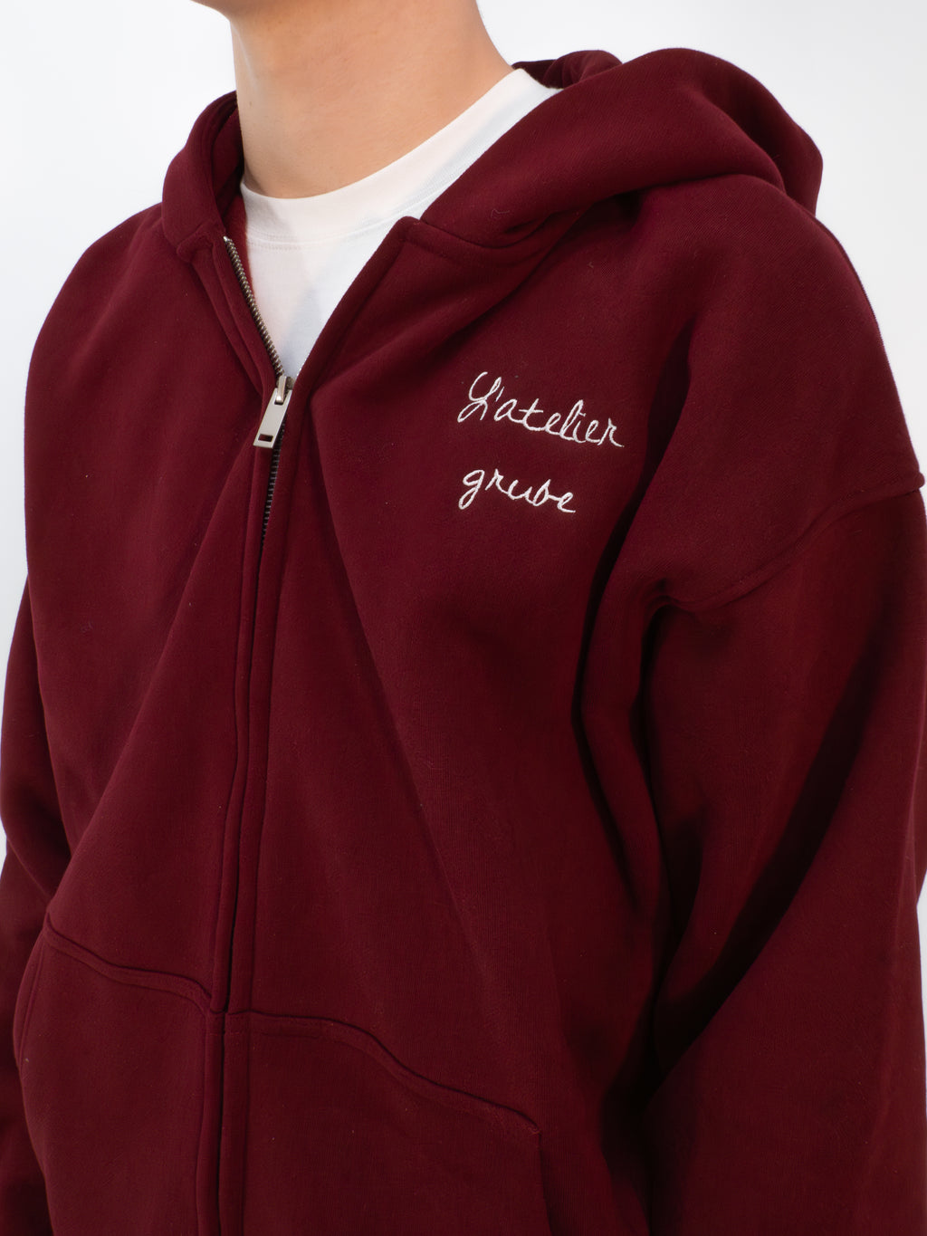 Grube "Joggers and zip up - Bordeaux red"